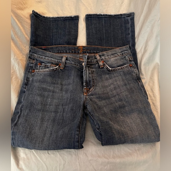 7 For All Mankind Denim - Seven for all mankind cropped bootcut size 29
